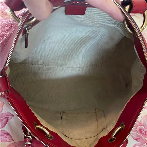 Gucci Valentine Edition Leather Guccisima Satchel - Picture 14 of 16